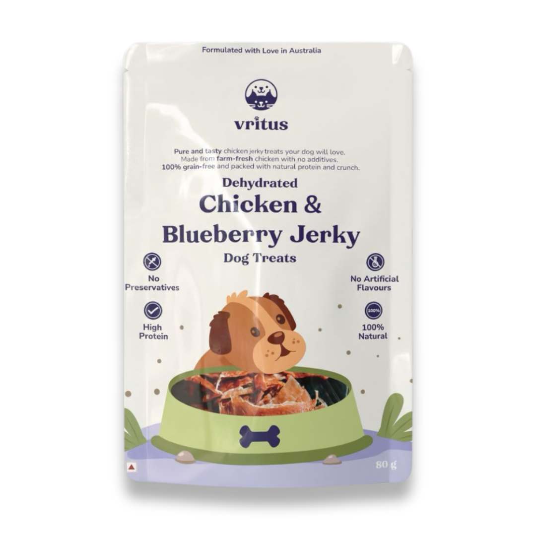 Chicken Jerky | Blueberry Flavour