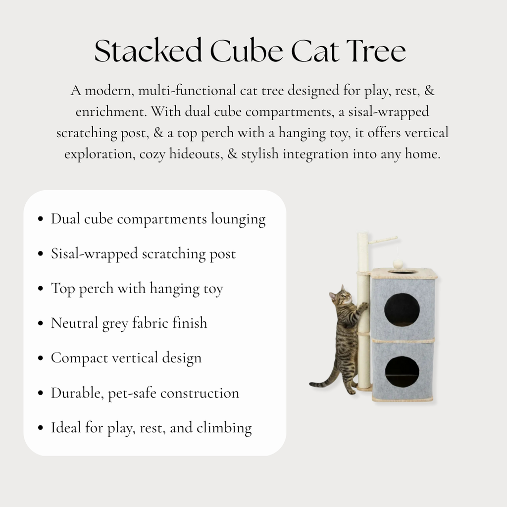 Stacked Cube Cat Tree