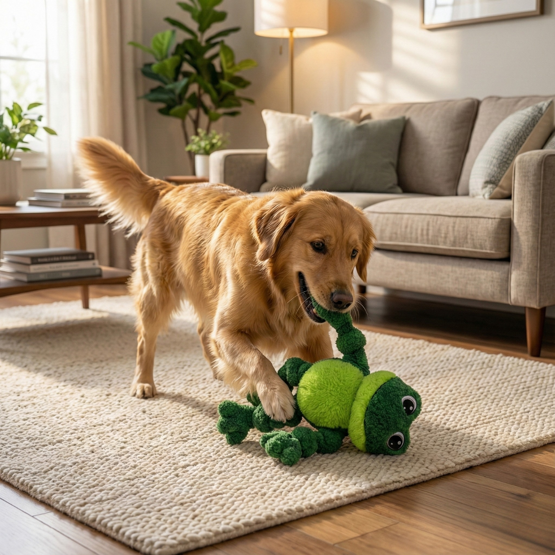 Froggy Pal Plush Dog Toy