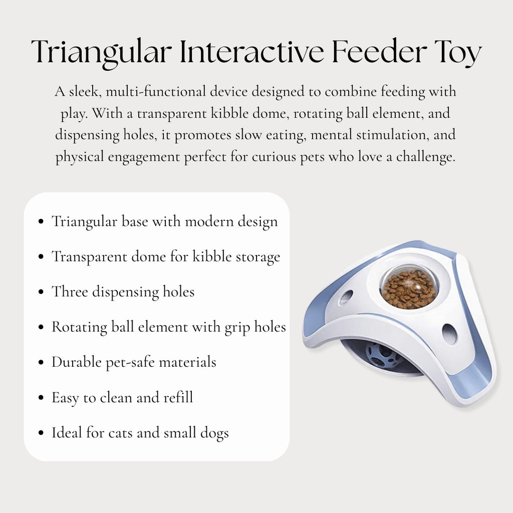 Triangular Interactive Feeder Toy