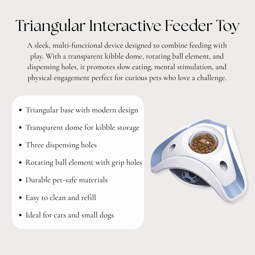 Triangular Interactive Feeder Toy