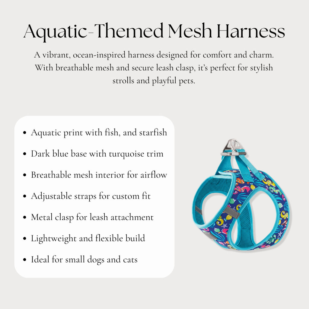 Aquatic-Themed Mesh Harness
