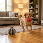 Plush Fruit Ball Dog Toy