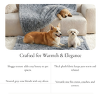 Grey Shaggy Pet Blanket