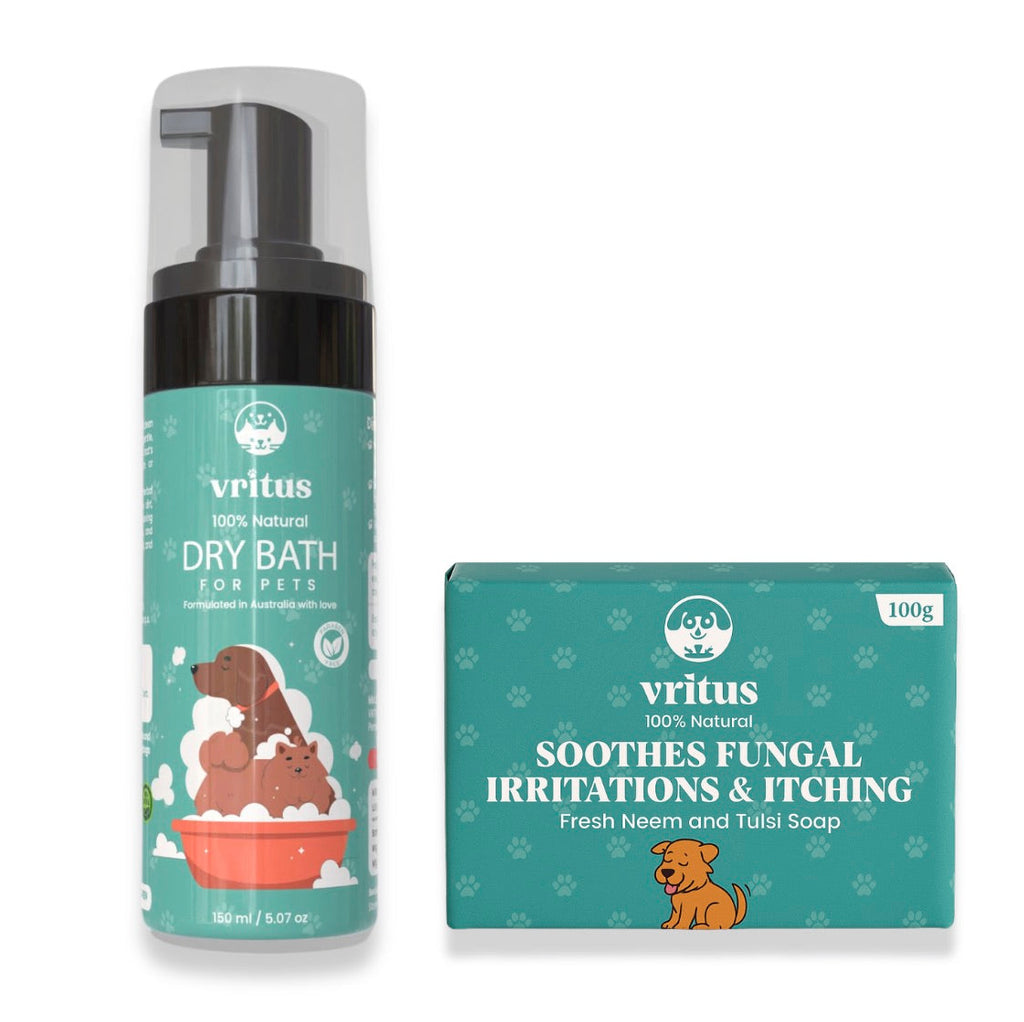 Dry Bath & Tick - Flea Soap Combo