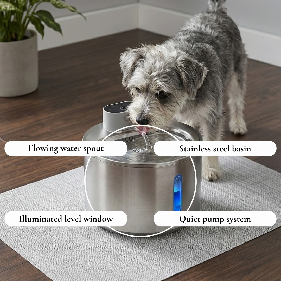 Stainless Steel Pet Water Fountain