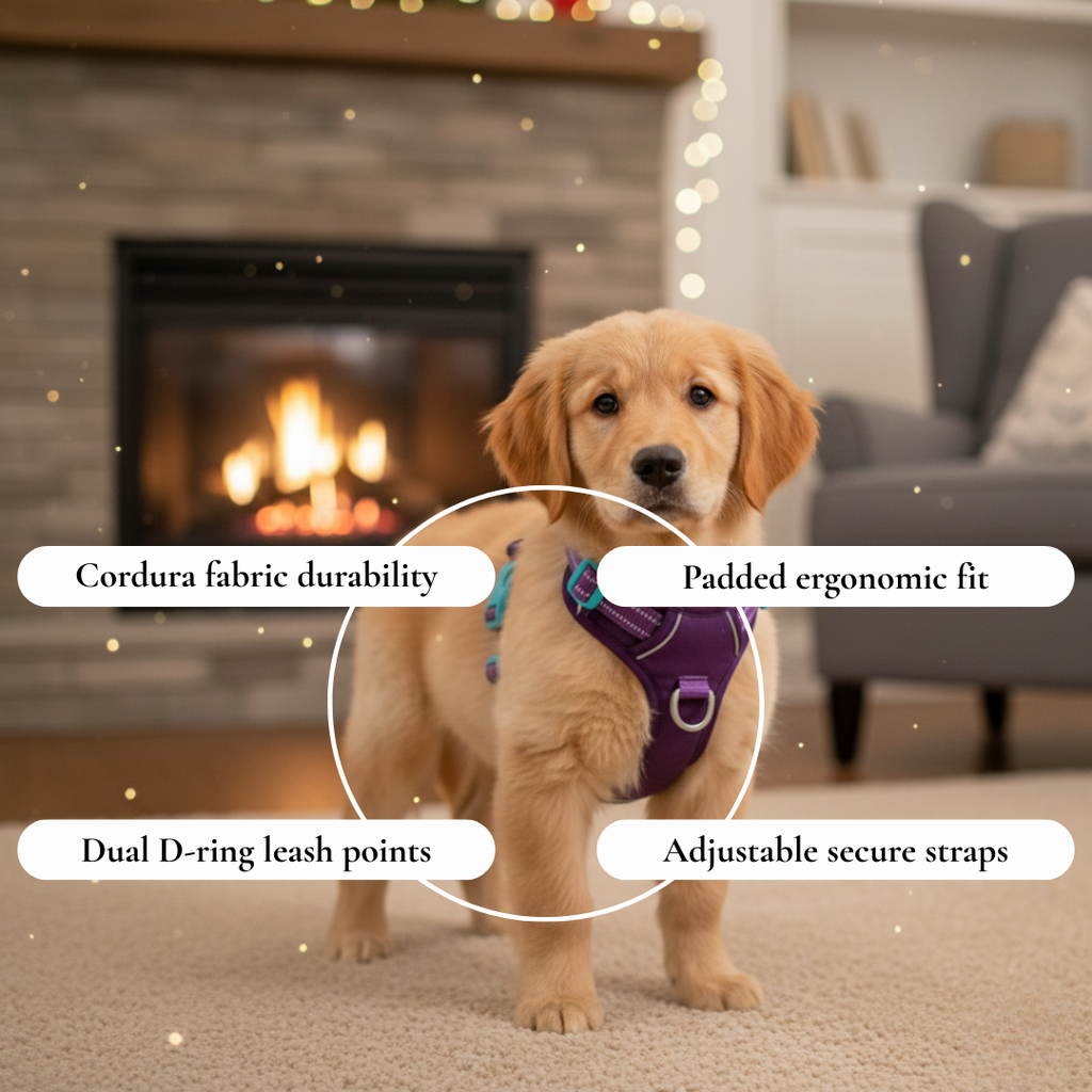 Purple & Turquoise Cordura Harness