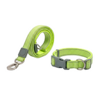Green Woven Leash & Collar Set