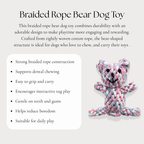 Braided Rope Bear Dog Toy