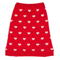 Red Heart Knit Skirt