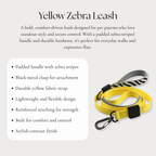 Yellow Zebra Leash