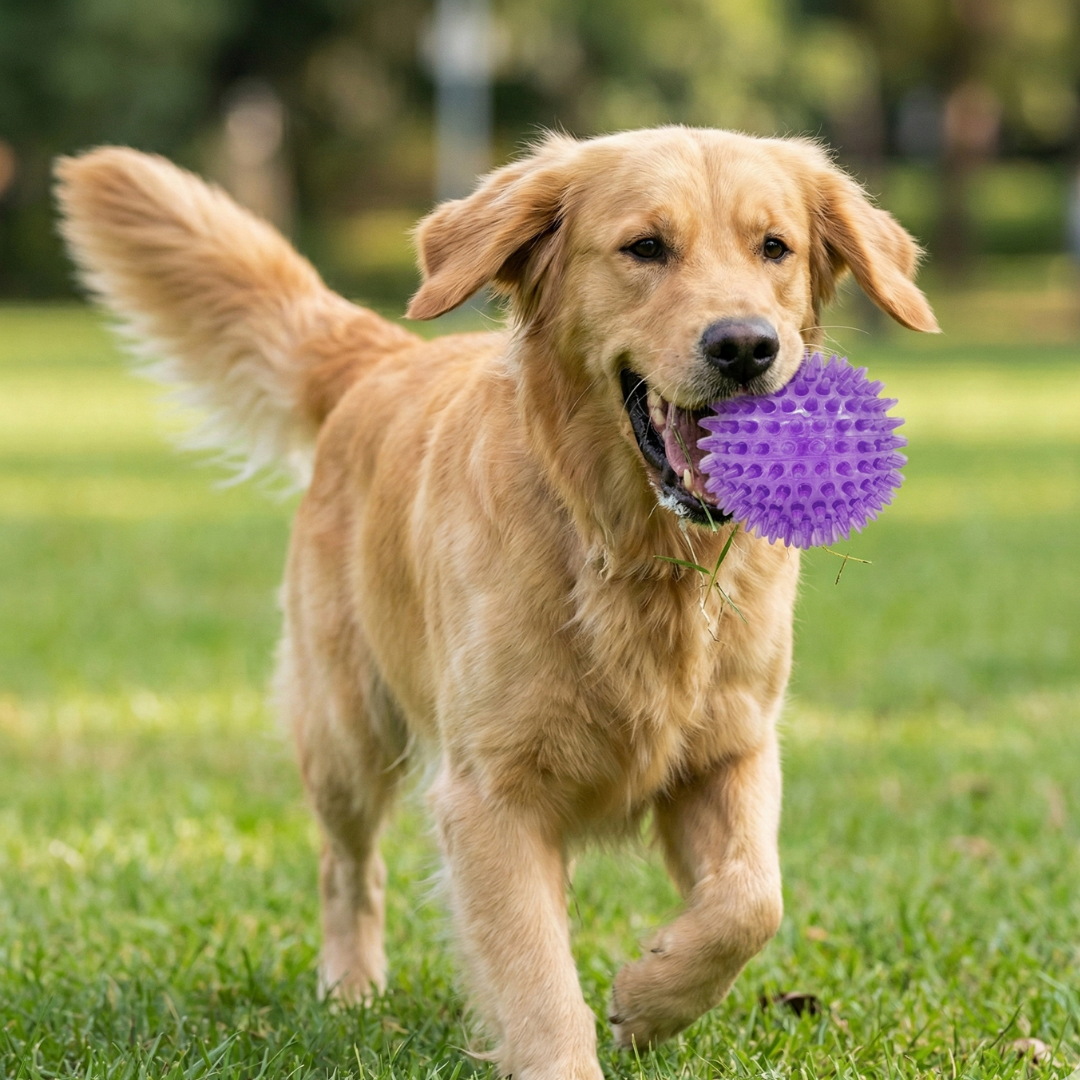 Spiky Dental Chew Ball Dog Toy