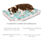 Turquoise Bunny Print Cushion