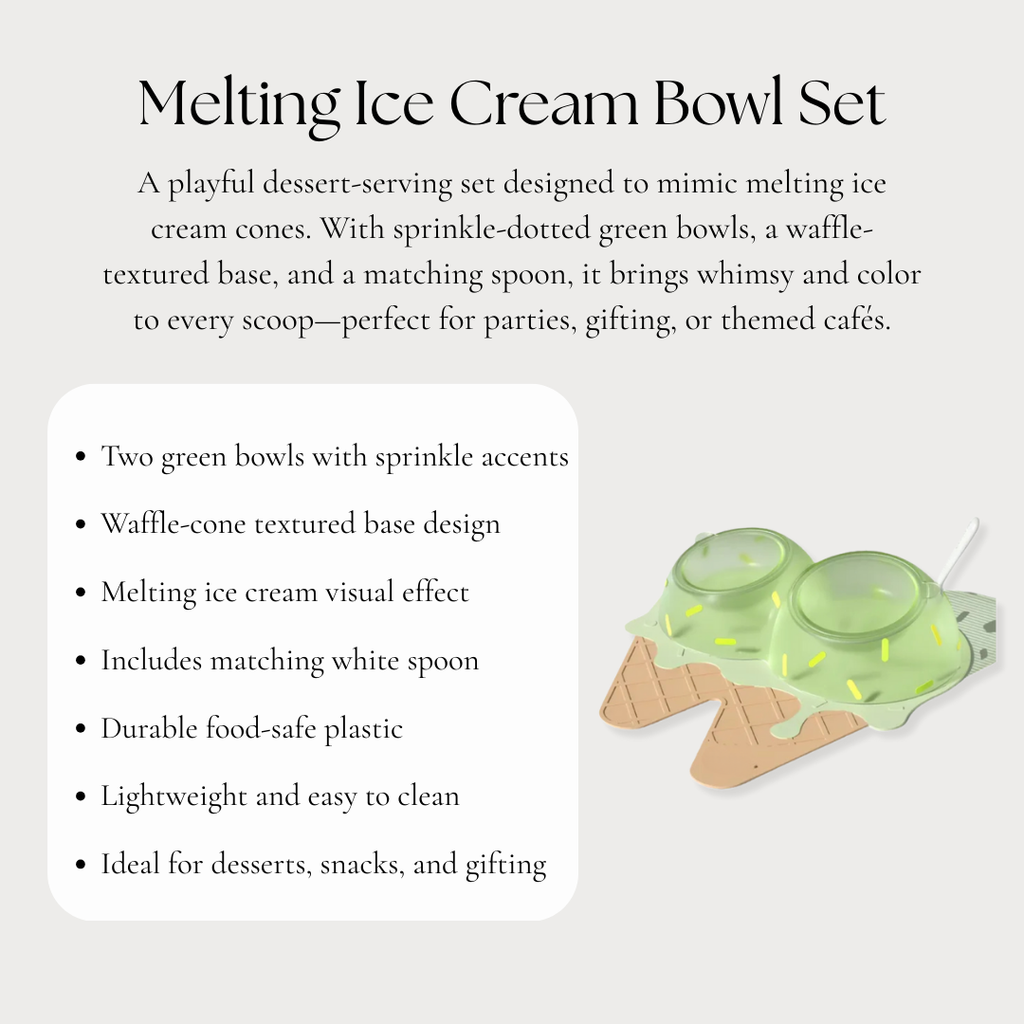 Melting Ice Cream Bowl Set