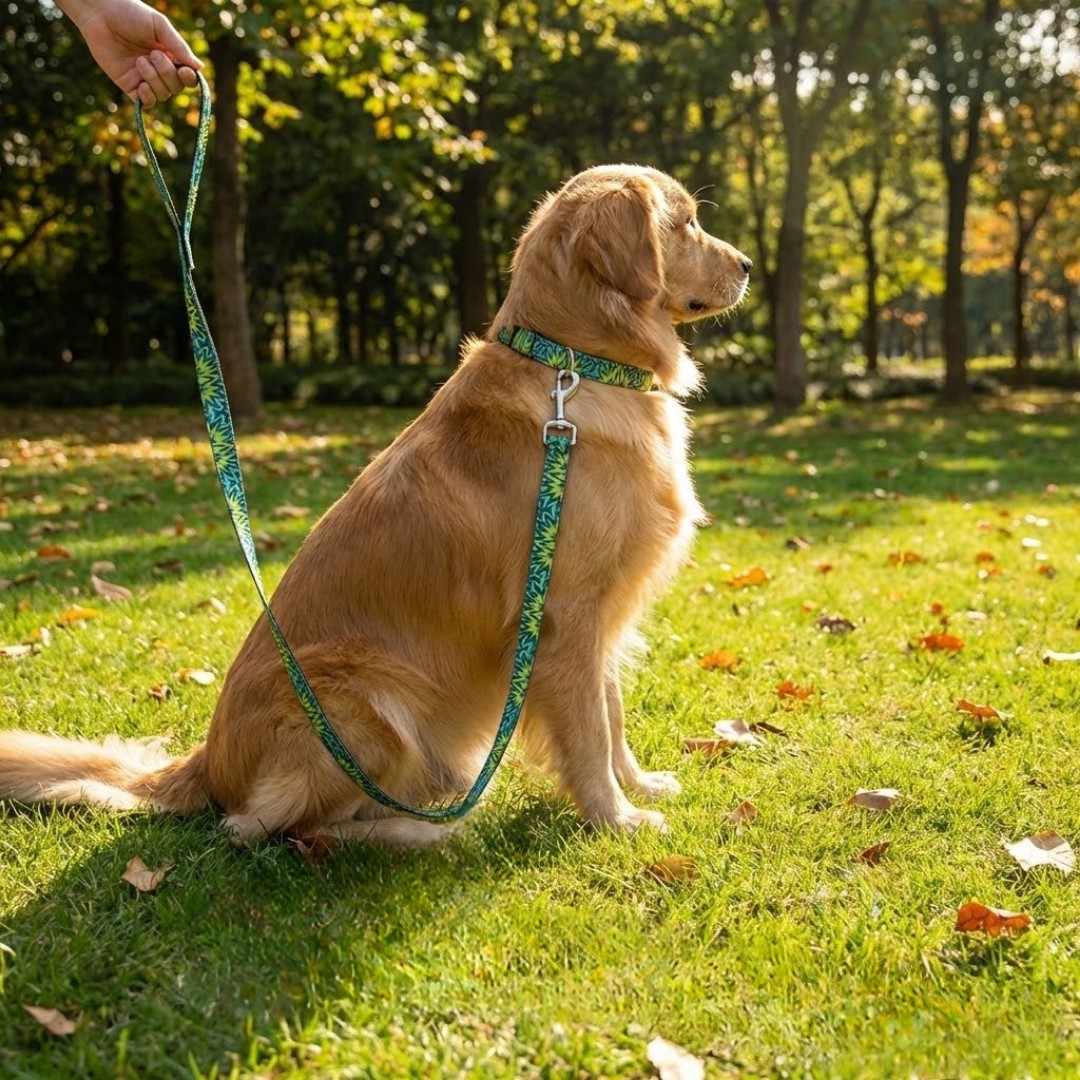 Zigzag Leash & Collar Set