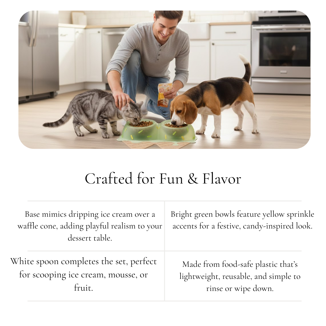 Melting Ice Cream Bowl Set