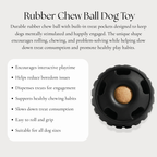 Rubber Chew Ball Dog Toy