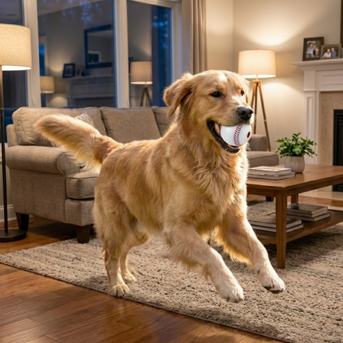Baseball-Shaped Rubber  Toy