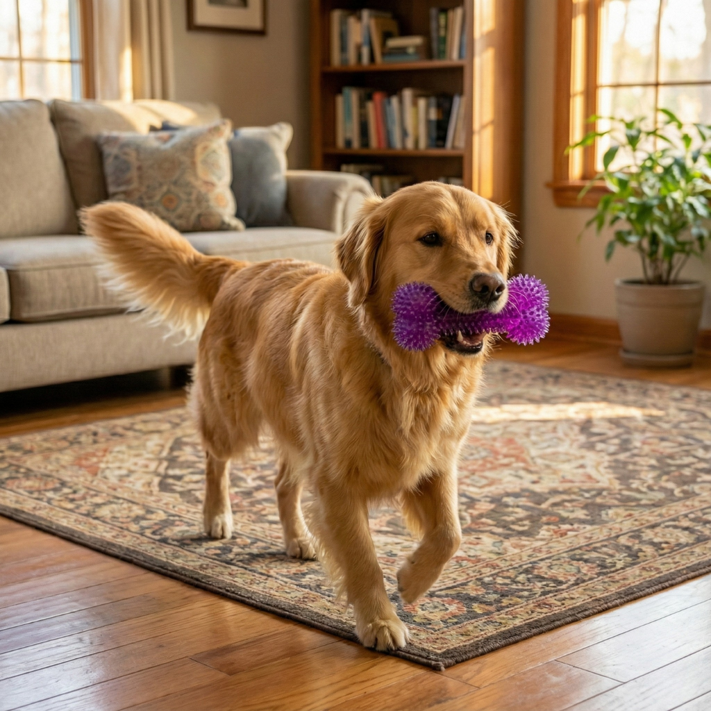 Textured Spiky Bone Dog Toy