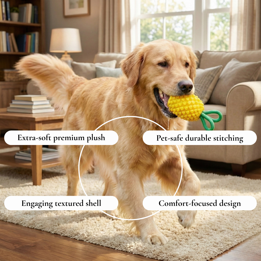 Pineapple Chew Dog Toy