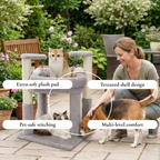 Cushioned Cat Tree for Comfort